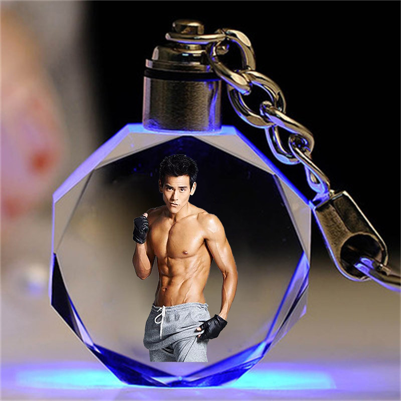 Creative custom birthday small gift girlfriends men friends girls children's handmade DIY crystal keychain pendant