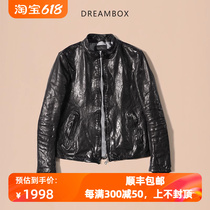 dreamboxjunbo veste en cuir véritable mince et belle en cuir de cheval haut de gamme veste en cuir de moto en détresse rétro lourdement délavée