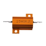 RX24 Золотая алюминиевая оболочка металлическая оболочка высокая охлаждающая сопротивление 10 Вт 25 Вт 50 Вт 150 Вт 200 Вт