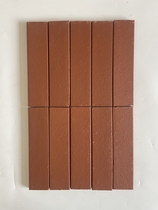 Red handmade clay strip bricks bakery shop clothing store catering door background wall wall tiles 60*240