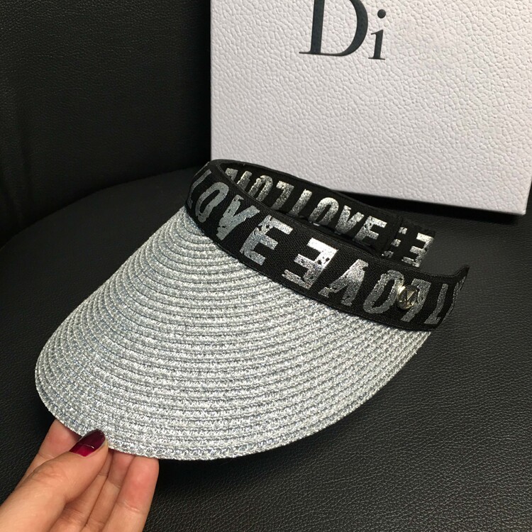 Women's summer hats, straw hats for face protection and sun protection, fashionable open-top versatile hats, letter casual cool hats, trendy detail image 5