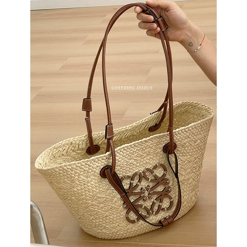 Летняя вместительная и большая сумка через плечо, пляжная соломенная барсетка, сумка на одно плечо