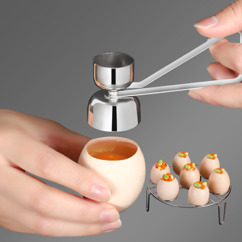 304 Stainless Steel Eggs Creative Egg-opener Drilling opening shell Glutinous Rice Egg God Instrumental Breaking Eggshell Duck Egg