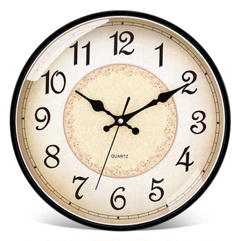Living room wall clock living room silent simple wall clock