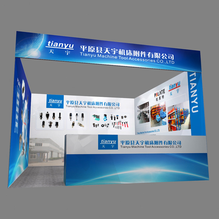 Shanghai Guangzhou Beijing 9 18 square standard booth decoration design KT board photo exhibition board screen installation