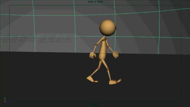 maya minions walk, run and jump action