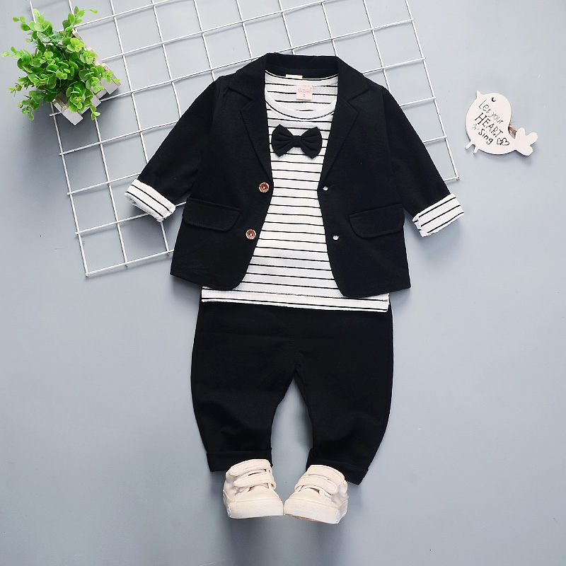Baby suit children's small suit three-piece Korean version spring and autumn new 3 boys infant clothes 1-4 years old