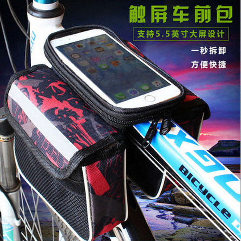 Bike Bag Front Beam Bag Mountaineering Car Bag Touch Phone Bag Upper Tube Bag Waterproof Saddle Bag Riding Equipment Accessories