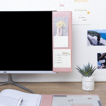 The screen on the side of the computer monitor signs the patch transparent notepad memo to be convenient for notes