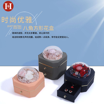 High-end Rose Flower Ring Case Delicate Yonnais necked box Genuine Florist Bracelet Box Necklace Jewelry Packaging Gift Box