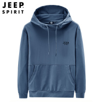 Jeep JEEP Linked Hat Sweater Man Spring Autumn New Half Costume Costume Han Edition Youth Cover