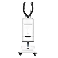 Двойной туманообразователь с выдвижным ящиком и 2 крышками (белый)