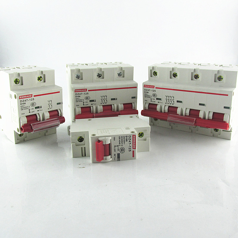 Air switch DZ47-125 1P2P3P 100A125A 100A125A open small breaker short circuit overload protection