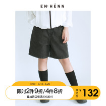  ENHENN childrens denim shorts baby pure cotton 2021 new summer clothes girls loose western style pants Korean tide