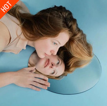 Shooting Mirror Without Frame round mirror Dormitory Wedding model Photography Photo Props Round Mirror Web Red Sea Side Outdoor