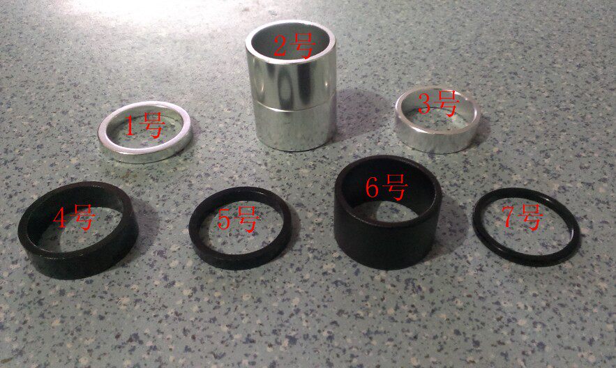 Bike Mountaineering Car Standpipe Front Fork Aluminum Alloy Gasket Ring the stand gasket 28 6 40 40 20 10 5 10 3mm
