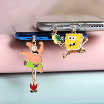 Sponge Baby Pie Large Star Universal Mobile Phone Headphone Hole Anti-Dust Plug Charging Port Choke Plug Male Girl Couple Pendant