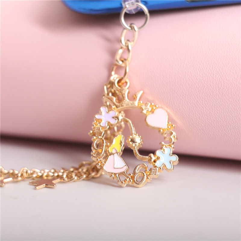 Alice Stars Mobile Phone Headphones Charging Aperture Anti-Dust Stopper Decorations for male and female couples