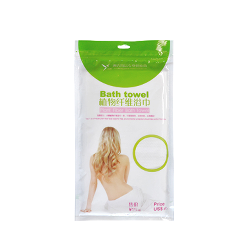 Shangteng Hotel Guest Room Paid Supplies Plant Fiber Bath Towel Disposable Bath Towel