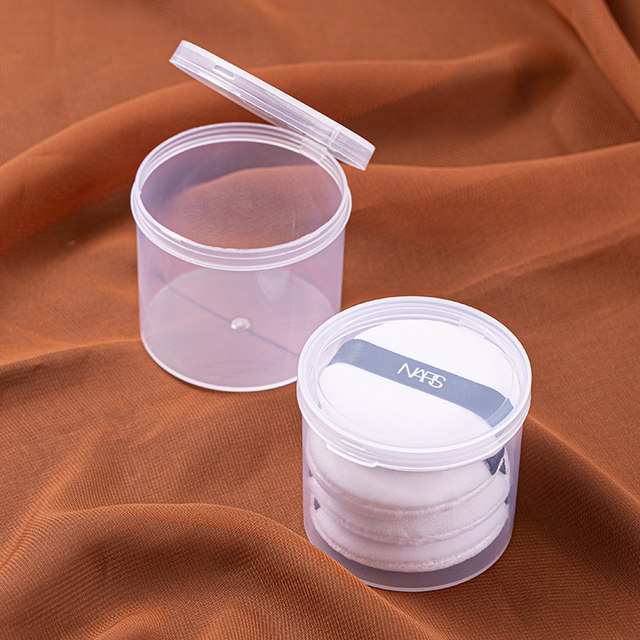 CPB Powder Box Storage Box Empty Box Plastic Transparent Powder Storage Box Large Portable Round Square