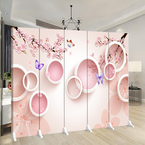 Modern Chinese style simple screen partition wall living room decoration solid wood porch office simple acceptance custom mobile