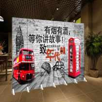 European style screen hotel partition fashion living room folding screen simple modern bedroom Mobile floor screen accept customization