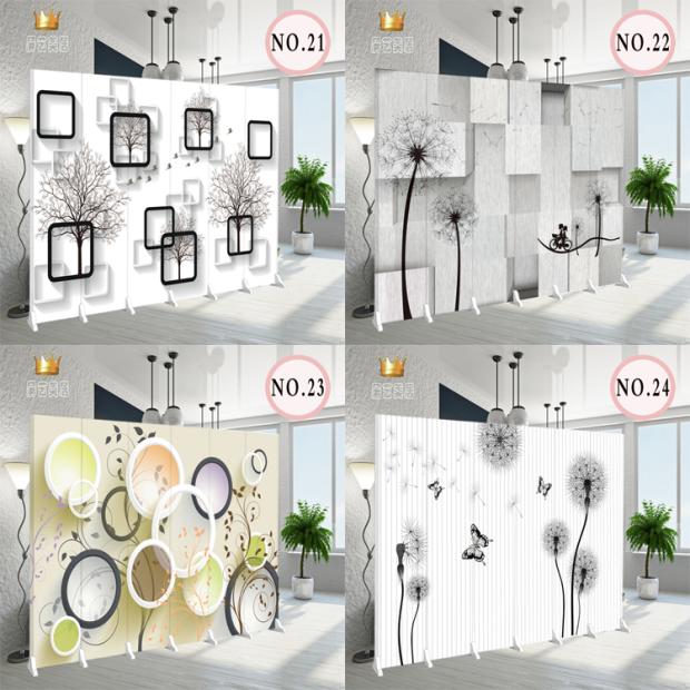 Đơn giản và thời trang hiện đại vải trượt cửa xếp màn hình phân vùng phòng ngủ văn phòng phòng khách tường di chuyển màn hình gấp - Màn hình / Cửa sổ vách ngăn lam gỗ
