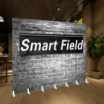 Screen partition European black and white alphabet art living room office Hotel folding mobile simple folding screen can be customized