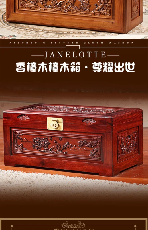Smith Barney Phong cảnh chim và hoa được chạm khắc hoàn toàn hộp gỗ hộp quần áo hộp cưới lưu trữ của hồi môn hộp sách hôn nhân - Cái hộp
