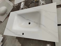 Custom Rock Plate Hot Bend Integrated Basin Countertop Toilet Bath Room Cabinet Combined Hotel Wash table