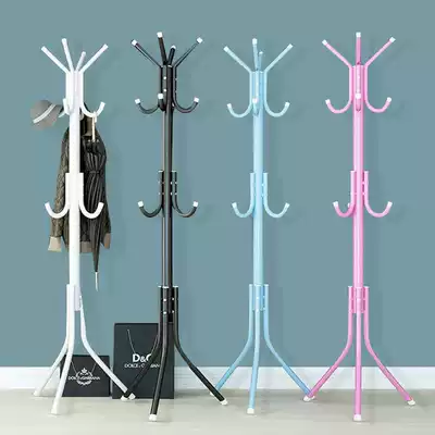 Shelf hanging bag coat rack simple hanging clothes shelf bedroom foyer simple modern household single pole