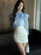 Hollin Irregular Sexy Black High Waist Short Skirt Women's Summer 2025 New One Step Skirt Skirt Hip Skirt