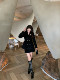 Hollinna Lapel Waist-Cinching Woolen Coat for Women, Winter 2025 New Model, High-End Slim-Fit Versatile Black Blazer
