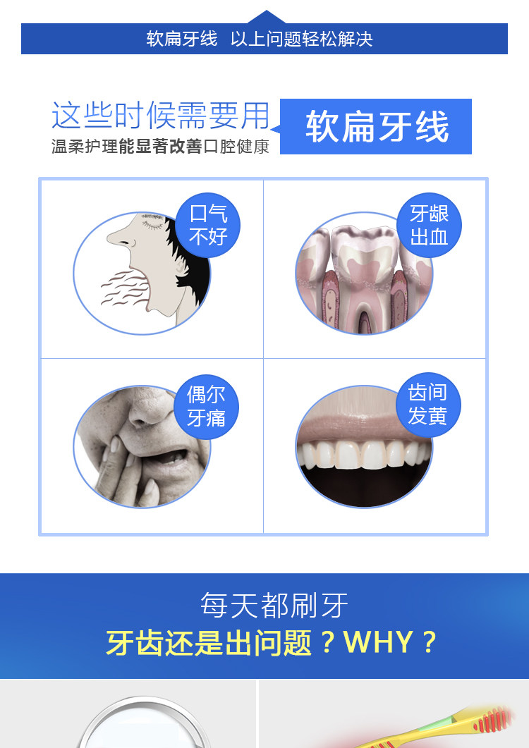 [齿美露软扁牙线]