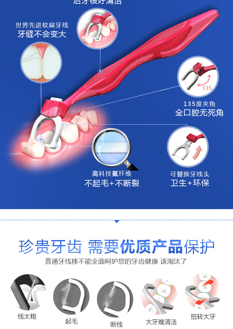 [齿美露软扁牙线]