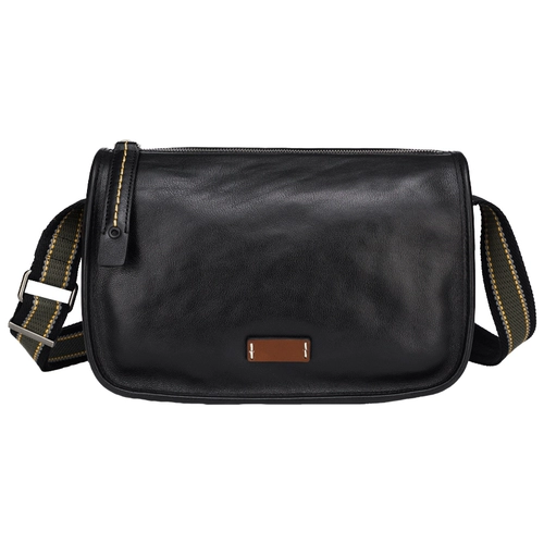 Кожаная вместительная и большая сумка на одно плечо, из натуральной кожи