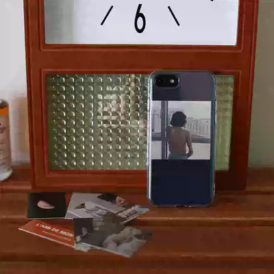 AndAnotherBarber transparent mobile phone Protective case card set 2 homemade retro niche movie iPhone11