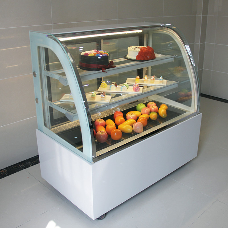 Cake cabinet refrigerated display cabinet commercial fruit cabinet deli dessert freezer air-cooled small desktop fresh cabinet