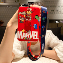 Iron Man card set certificate set student meal card campus subway bus neck lanyard access control Avengers men