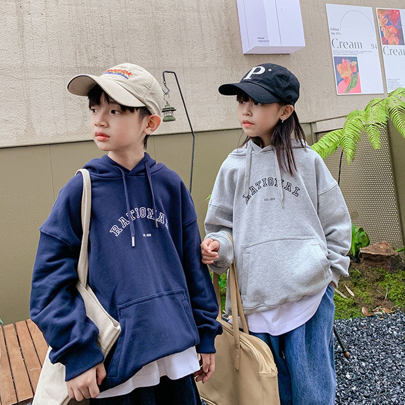 Boys lamb velvet cotton T fashion 2022 spring and autumn new middle-aged children's Western style boy shirts children's loose