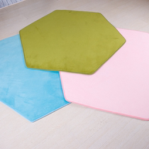 Children Tents Assorted Crawling Ground Mat Round Coral Suede Face Non-slip Carpet Home Bedroom Mat eco-friendly