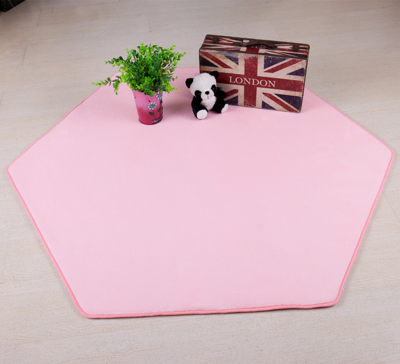 Children's tent supporting crawling floor mat round coral suede non-slip carpet home bedroom mat eco-friendly