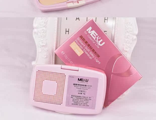 Cơm chính xác về bánh bột pha lê trắng mềm mịn 12g màu tự nhiên ngà trắng trang điểm MT02 phấn phủ ysl