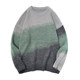 Rabbit Xianchun Qiu Yuanyuan Round -neck Raw Sweater Men's Tide Gradient Lazy Kasd Loose Poor Permanent Passion Wear sweater