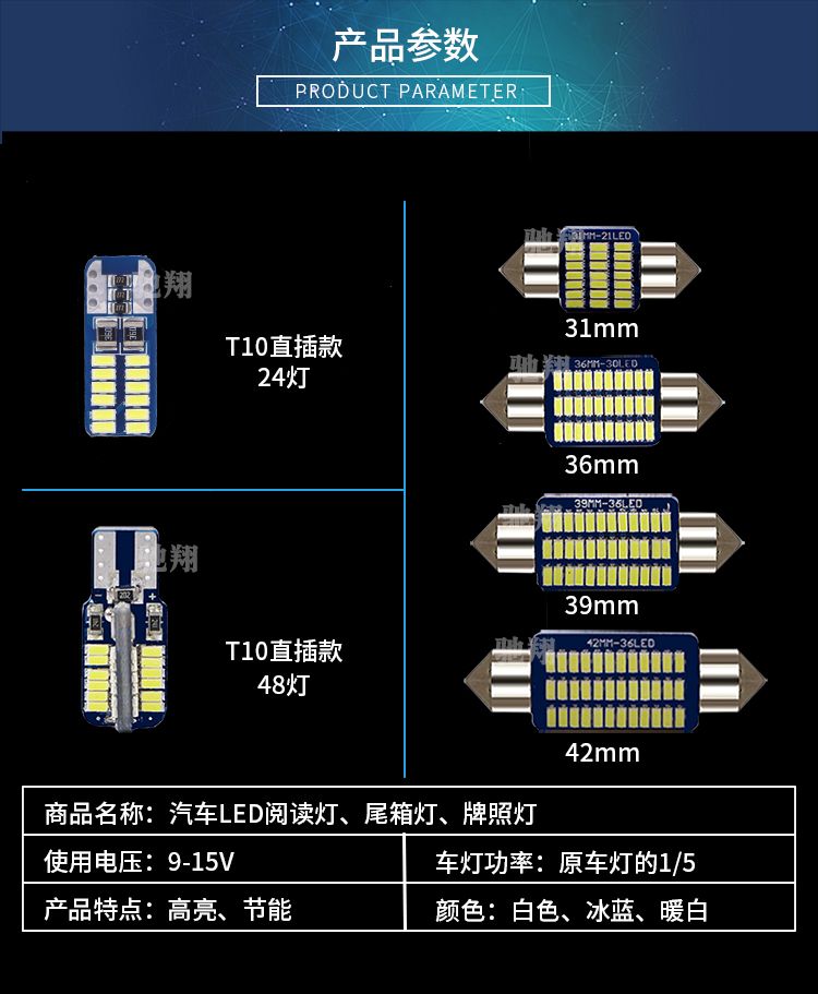 Geely 09-17 [Panda] đèn led nội thất ô tô nội thất đọc sửa đổi đèn đuôi hộp đèn giấy phép ánh sáng - Sửa đổi ô tô chổi rửa xe ô tô tự xoay
