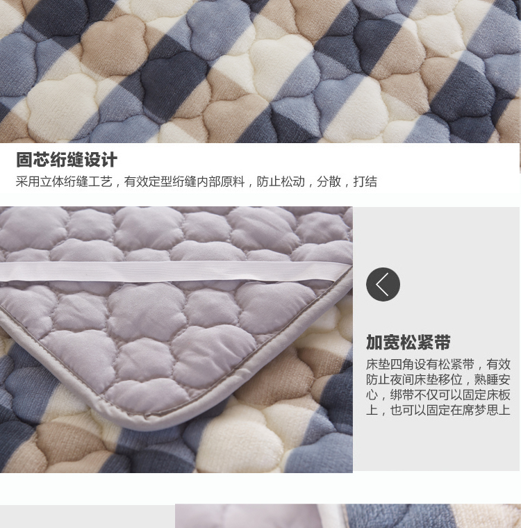 Mùa đông tấm flannel đơn mảnh nữ san hô fluffy sang trọng cộng với chăn lông mịn mùa đông nệm dày ga phủ giường everon