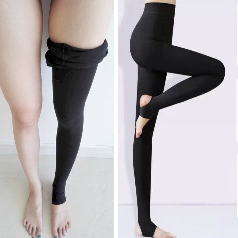 Một Meila đích thực Lala lady cookpipe cộng với nhung dày cơ sở vớ quần bước chân núi lửa nhung quần tất nữ màu da chân