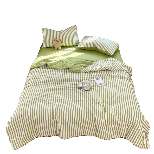 Pure cotton fresh girl summer cool quilt bedding sheet breathable summer thin quilt student air conditioning quilt full cotton quilt cover