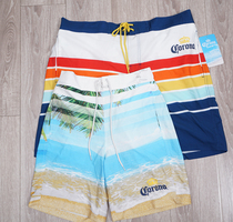 Foreign trade Summer men and women lovers Hawaiian tropical beach pants quick-drying elastic fast-drying sports shorts five-point pants