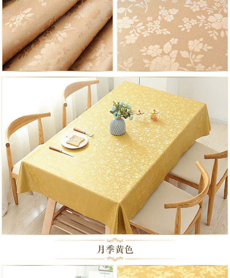 Khăn trải bàn không thấm nước mat bàn cà phê khăn trải bàn vải có thể giặt hình chữ nhật khách sạn châu Âu tròn khăn trải bàn khăn napkin